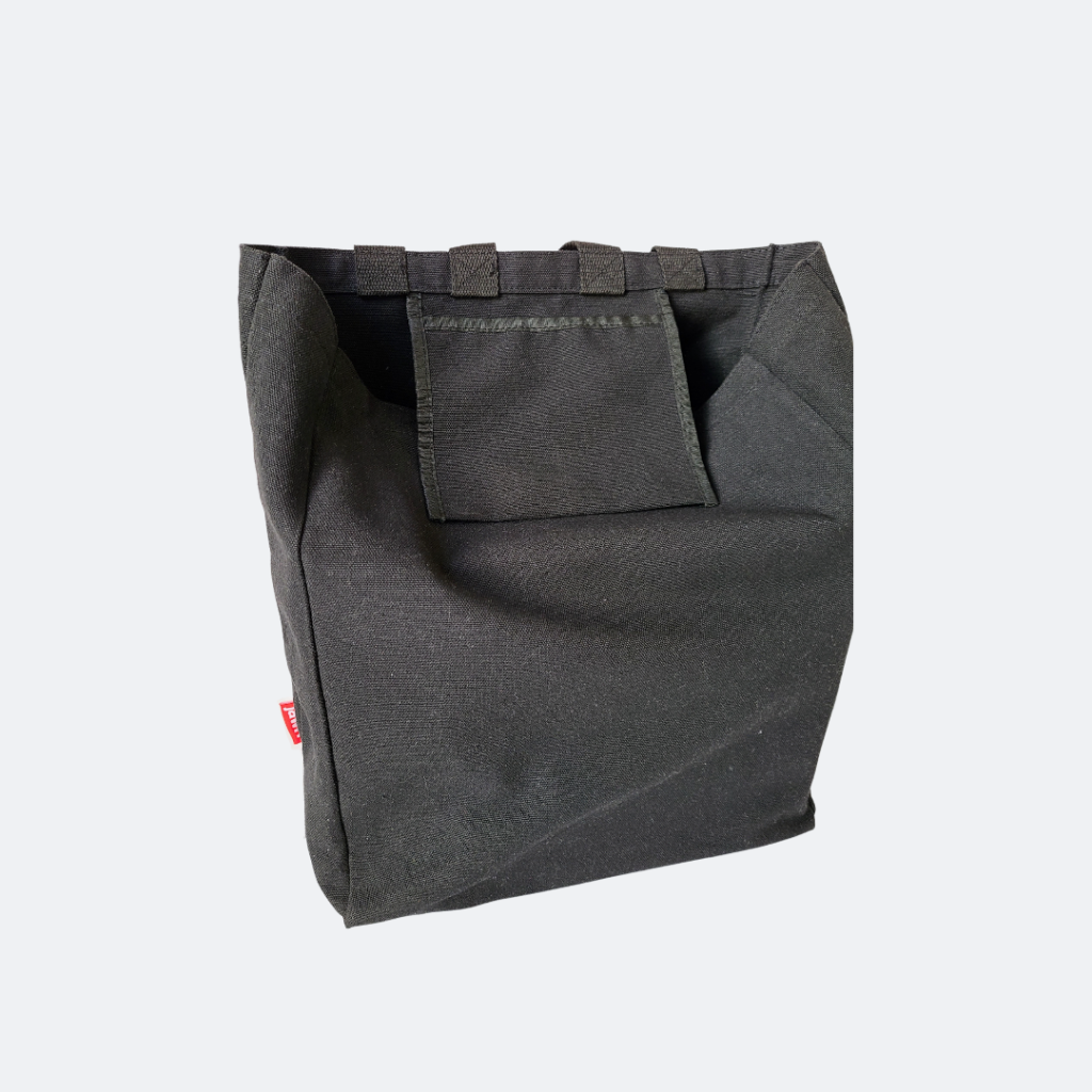 Black tote jawn canvas bag with interior pocket