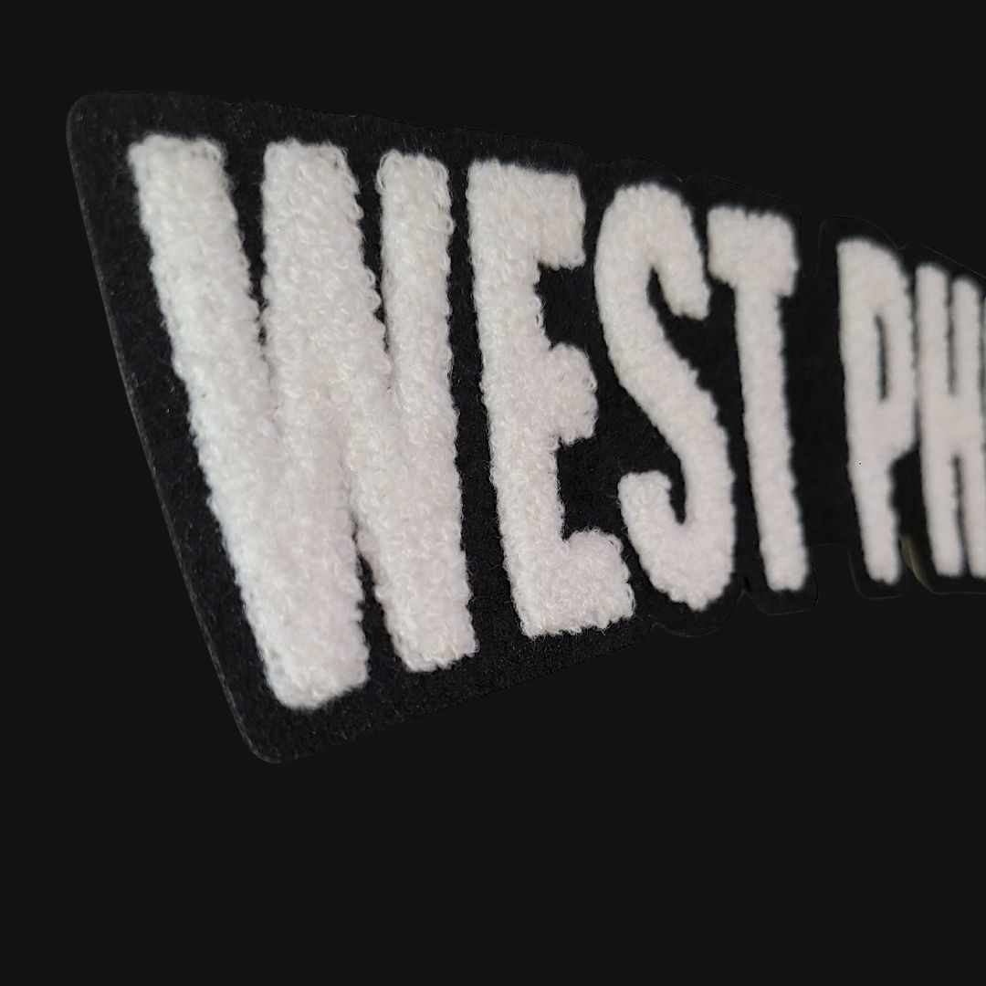 West Philly Pullover Hoodie – Soft Chenille Patch - Image 2
