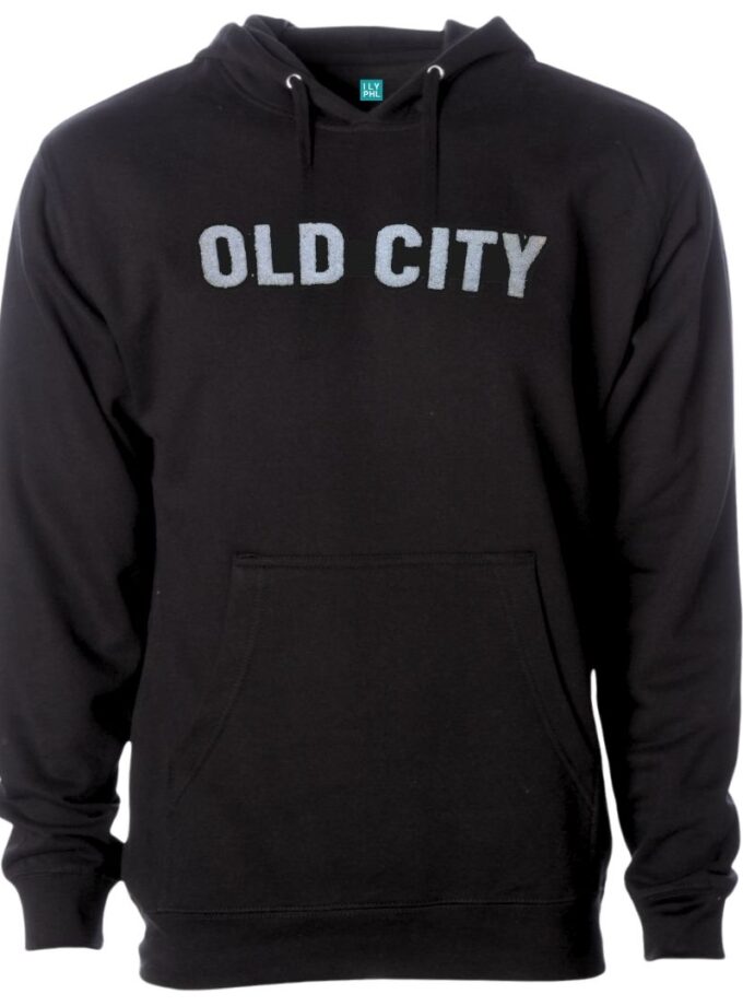 Old City Pullover Hoodie – Soft Chenille Patch