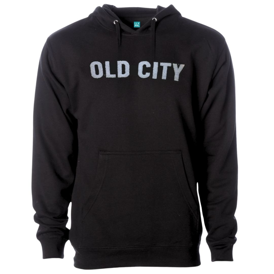 Old City Pullover Hoodie – Soft Chenille Patch