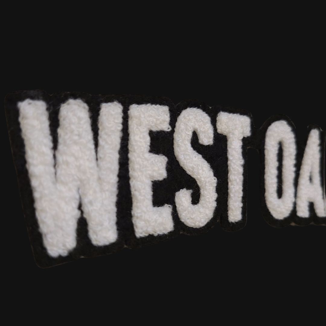 West Oak Lane Pullover Hoodie – Soft Chenille Patch - Image 2