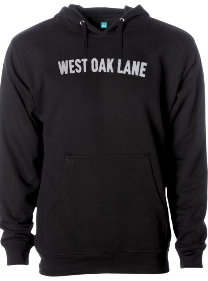 West Oak Lane Pullover Hoodie – Soft Chenille Patch