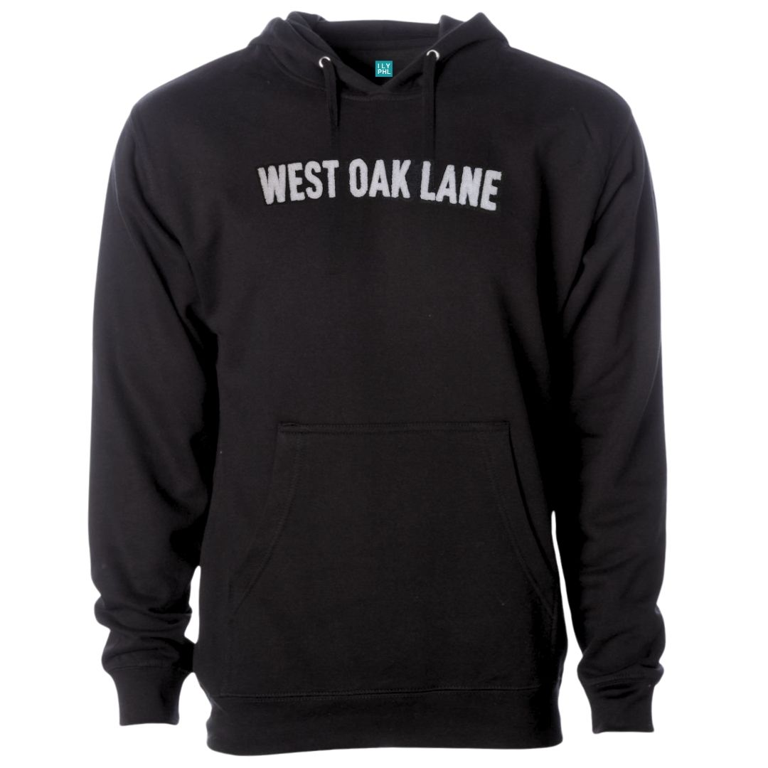 West Oak Lane Pullover Hoodie – Soft Chenille Patch
