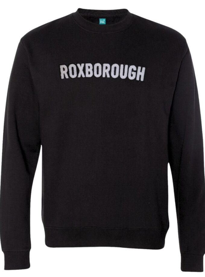 Roxborough Crewneck Sweatshirt – Soft Chenille Patch