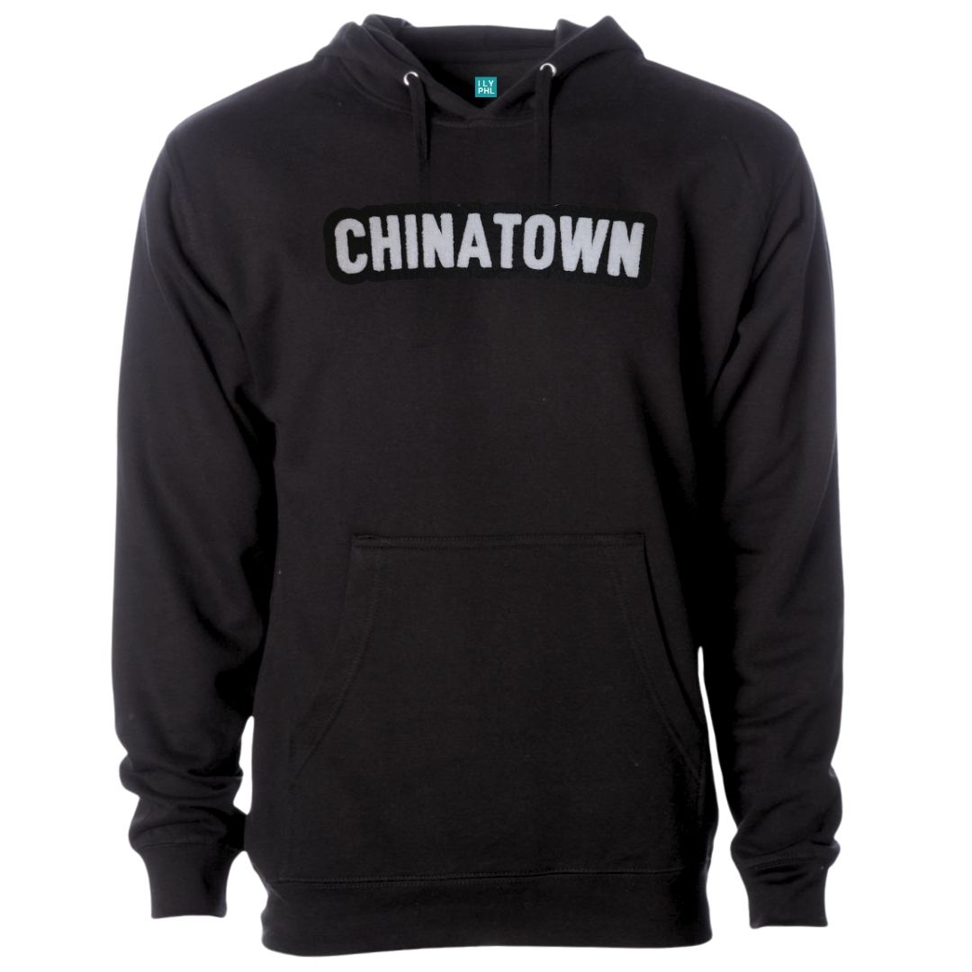Chinatown Pullover Hoodie – Soft Chenille Patch