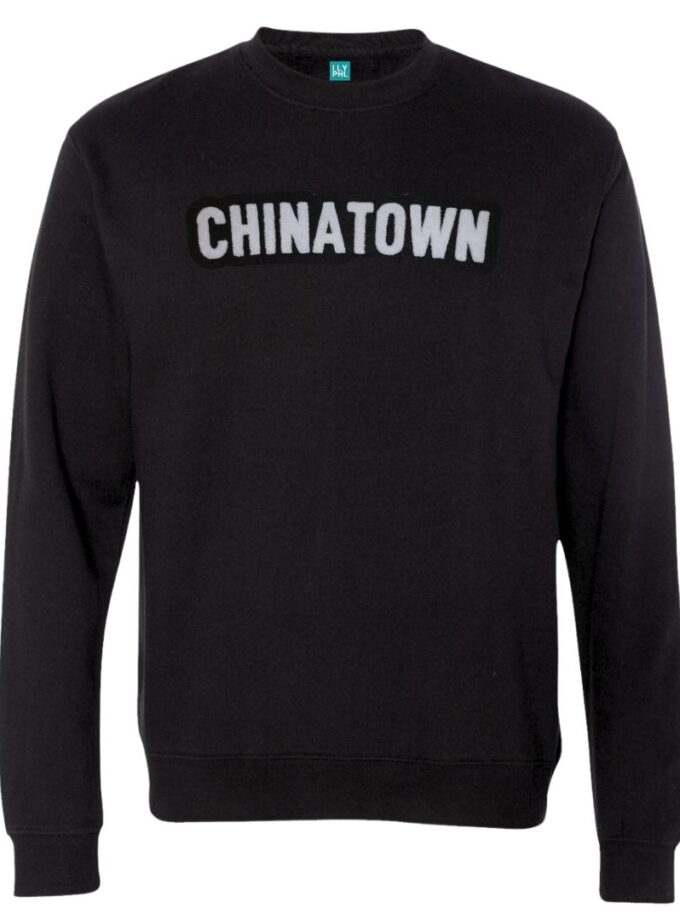 Chinatown Crewneck Sweatshirt – Soft Chenille Patch