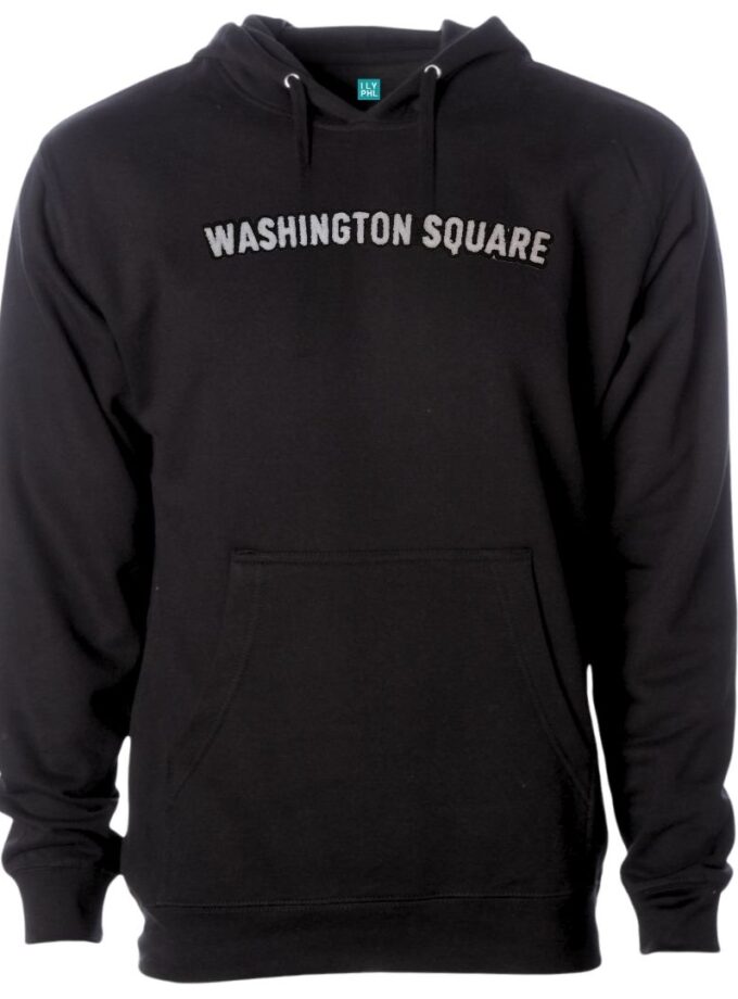 Washington Square Pullover Hoodie – Soft Chenille Patch