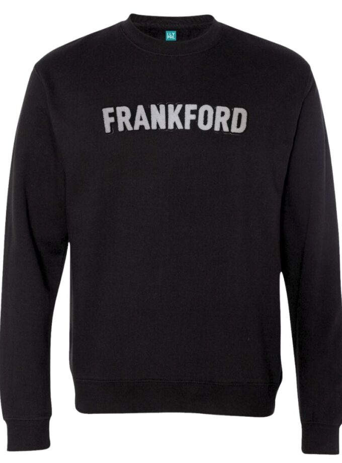 Frankford Crewneck Sweatshirt – Soft Chenille Patch