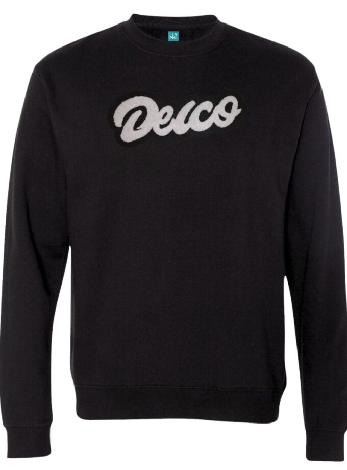 Delco Crewneck Sweatshirt – Soft Chenille Patch