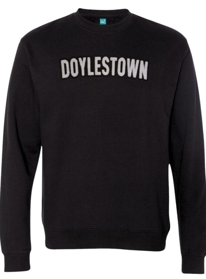 Doylestown Crewneck Sweatshirt – Soft Chenille Patch