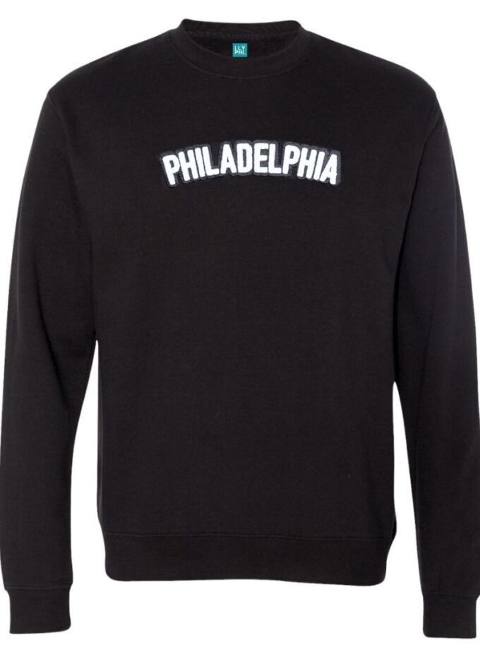 Philadelphia Crewneck Sweatshirt – Soft Chenille Patch