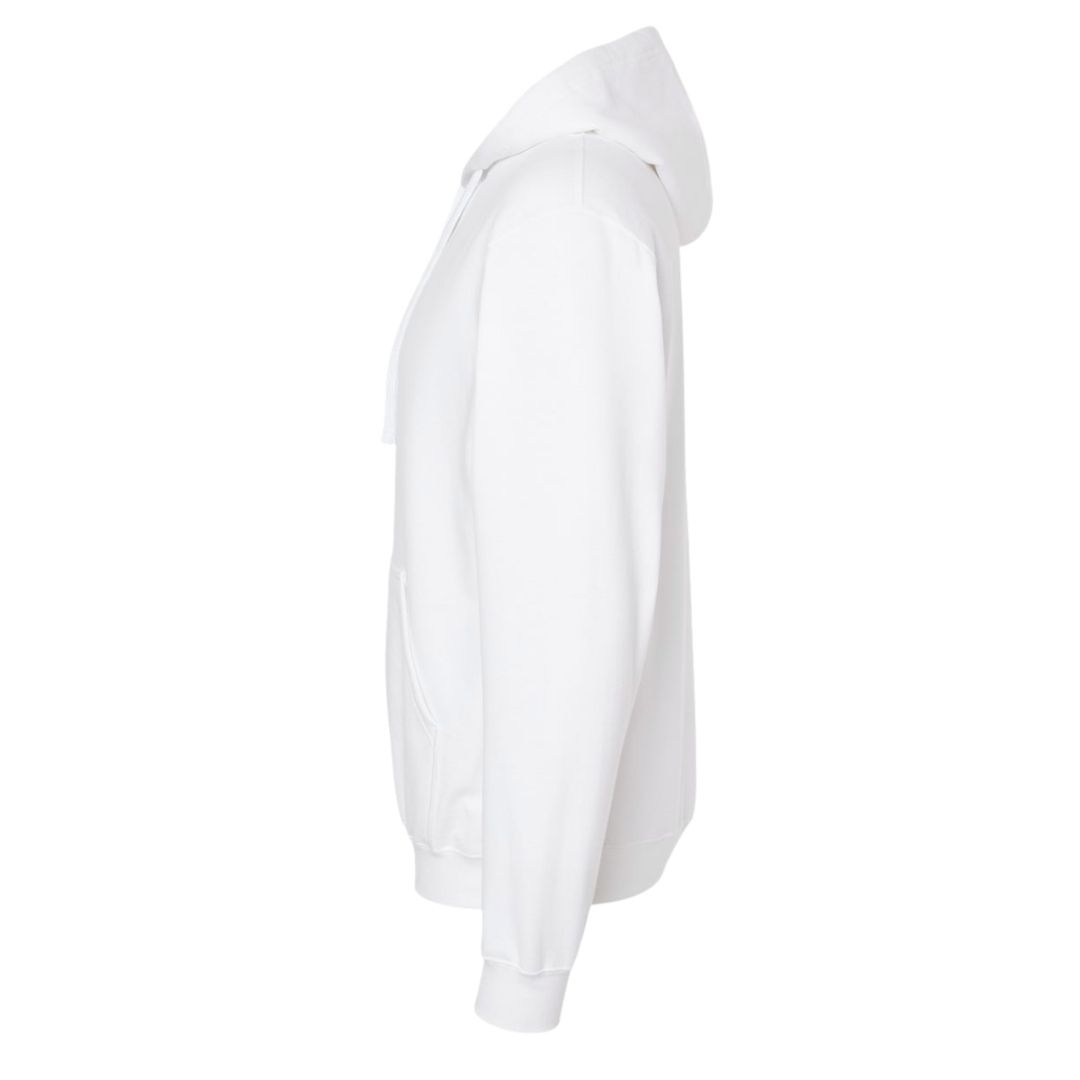 Philly Phancy White Pullover Hoodie – Soft Chenille Patch - Image 3