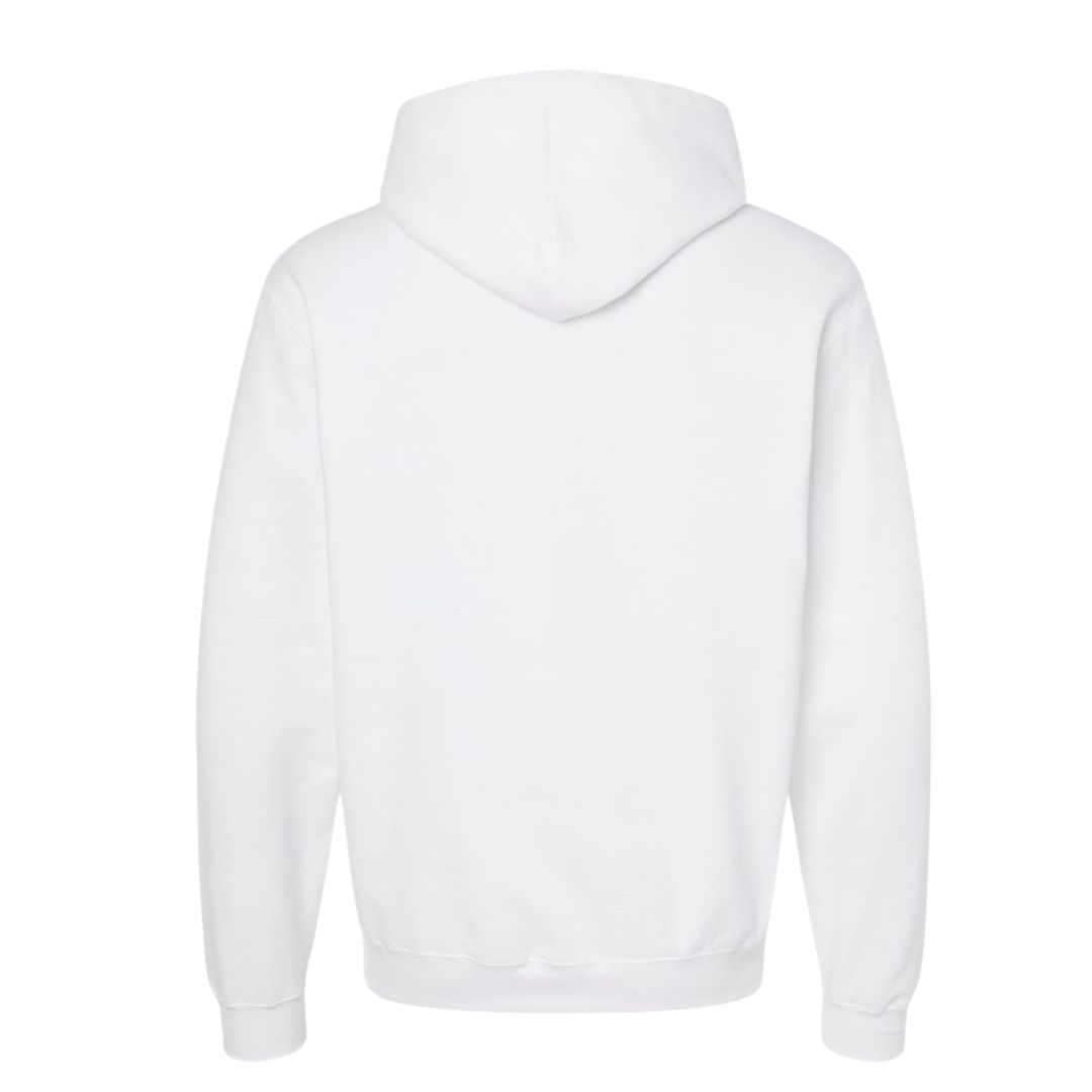 Philly Phancy White Pullover Hoodie – Soft Chenille Patch - Image 4