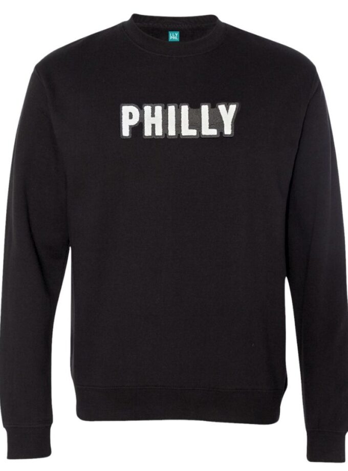 Philly Standard Crewneck Sweatshirt – Soft Chenille Patch