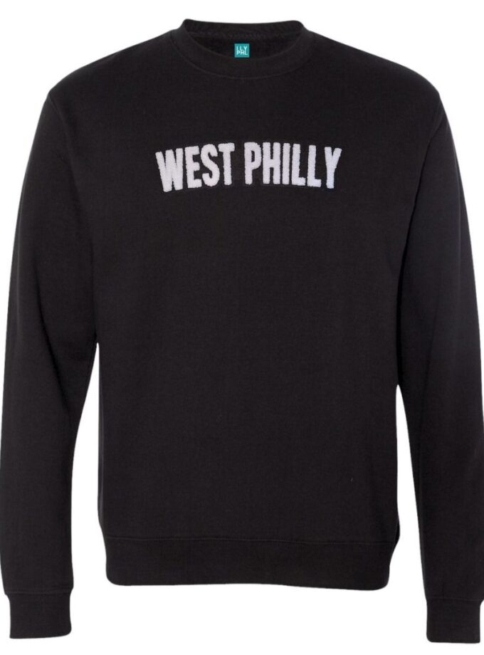 West Philly Crewneck Sweatshirt – Soft Chenille Patch
