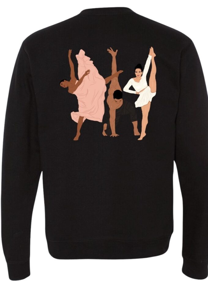 Philadanco Crewneck Sweatshirt – Soft Chenille Patch - Joan Myers Brown