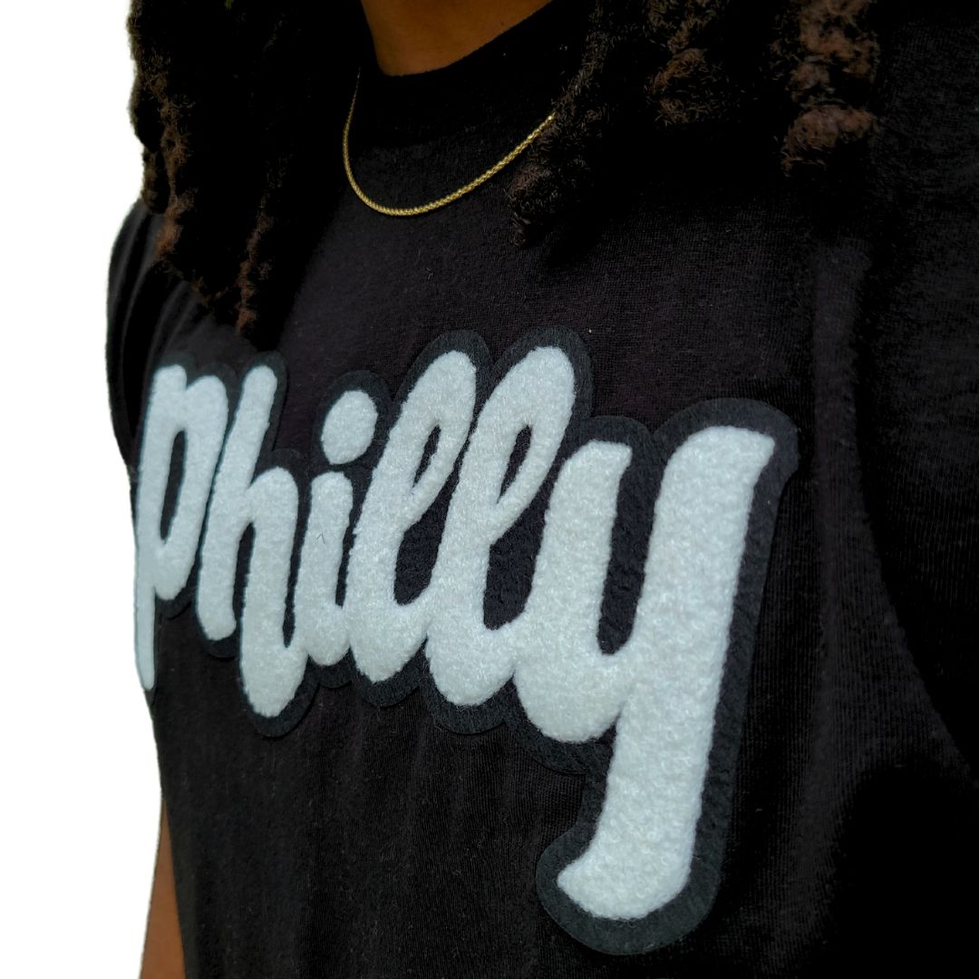 Philly Phancy Pullover Hoodie – Soft Chenille Patch - Image 4