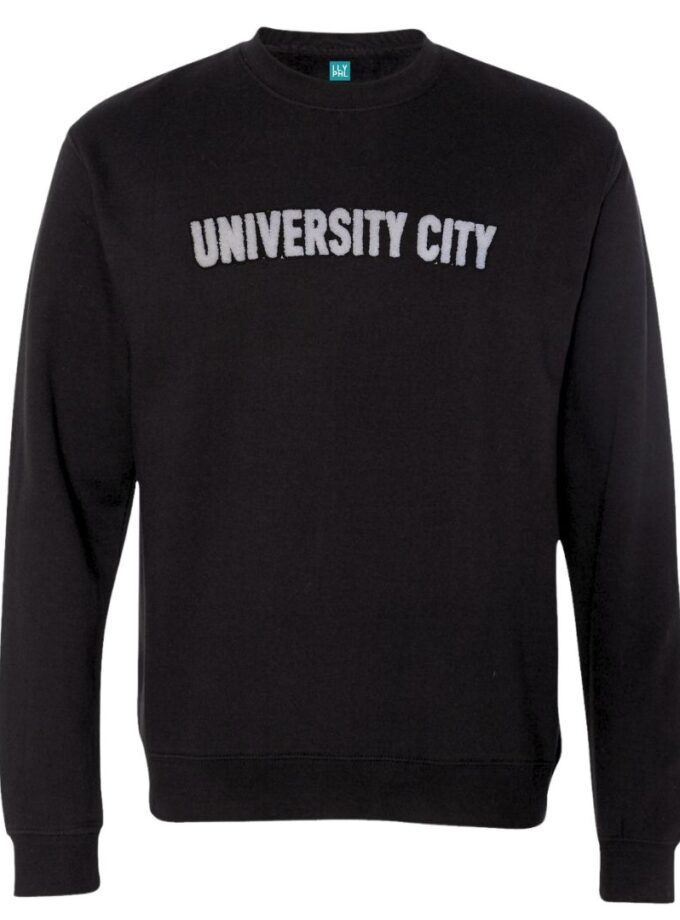 University City Crewneck Sweatshirt – Soft Chenille Patch